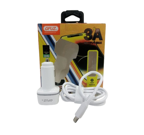 GFUZ 3A 2IN1 CAR CHARGER&CABLE