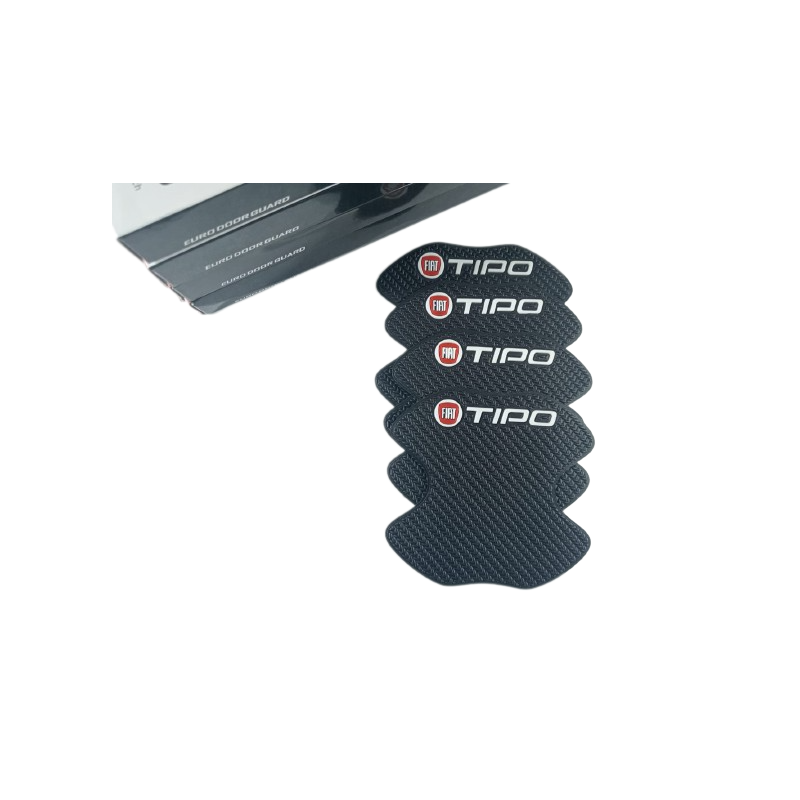 Black leather handle scratch protector - FIAT TIPO