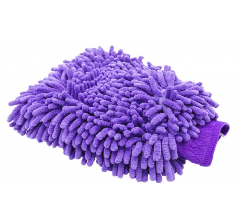 Super Mitt Microfiber Car Wash Washing Cleaning Gloves - Purple - 2724538167469